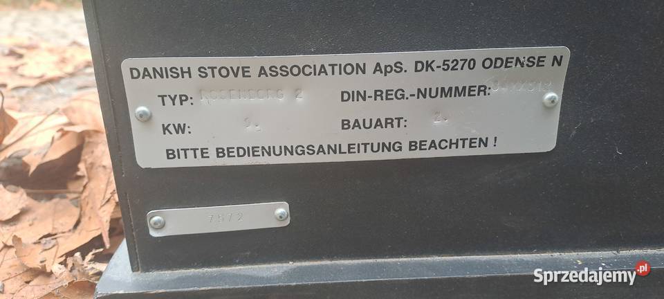 Piec kominkowy koza stalowy 9 kW uzywany w lubuskie Żary