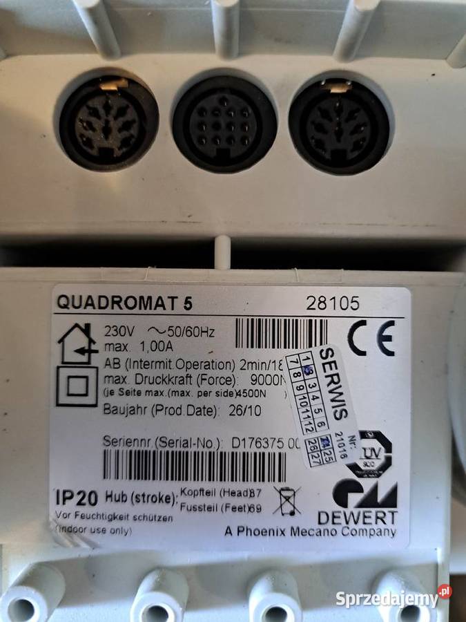 Siłownik QUADROMAT 5 28105 z pilotem Używany mazowieckie