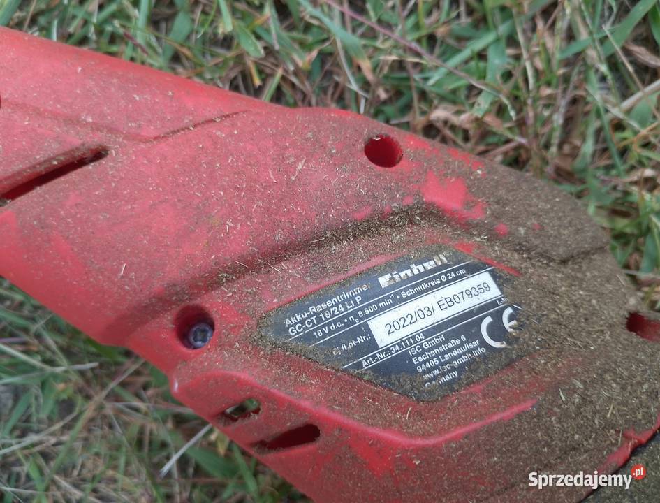 Podkaszarka akumulatorowa Einhell GCCT 1824 Li P zachodniopomorskie Mirosławiec sprzedam