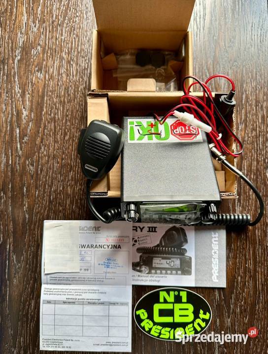 Zestaw CB radio President Harry 3 antena cb Przytoczno