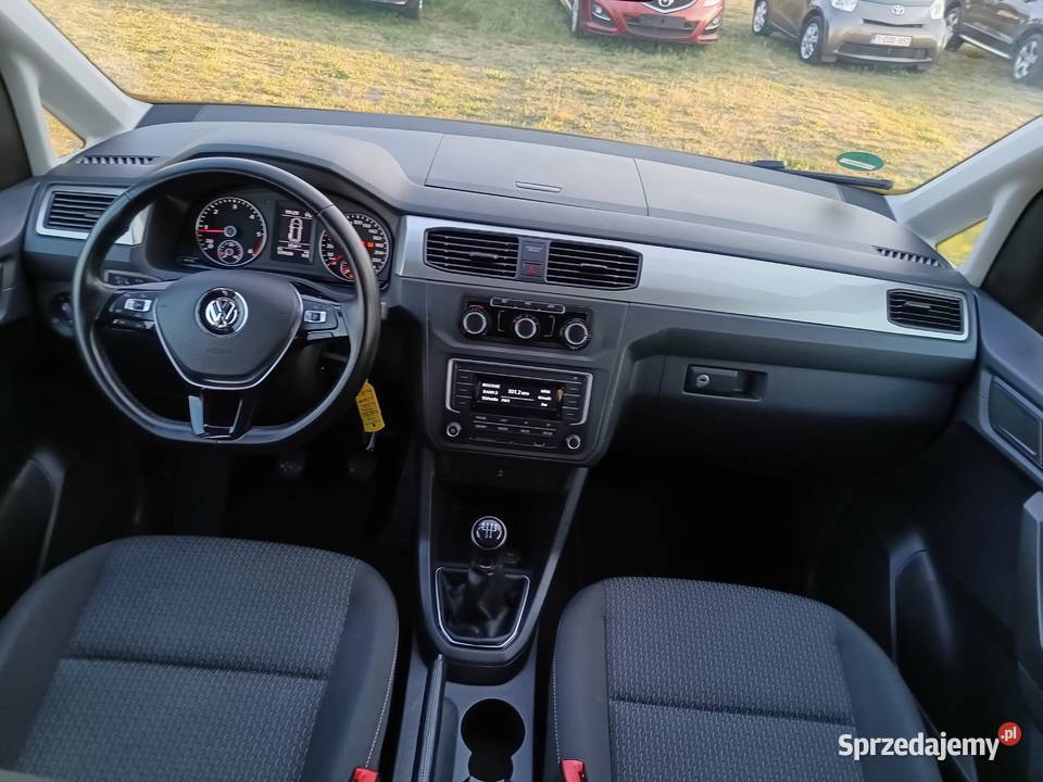 VW Caddy 20 TDI 102 przebieg 179100 czarny Podkonice Miejskie
