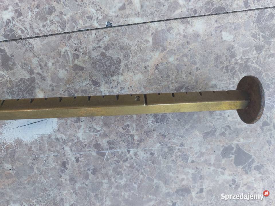 Stara waga 2 rzymska bezmian mosiądz Tczew