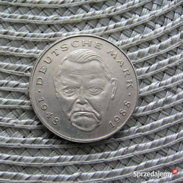 Niemcy 2 Marki 1989r F Ludwik Erhard Kalisz