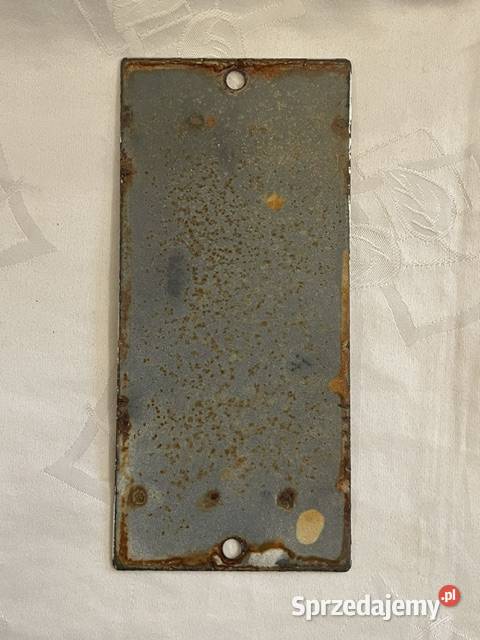 Emaliowana tabliczka Ich half der Danziger SA małopolskie Kraków