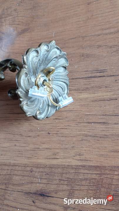 Stare mosiężne kinkiety