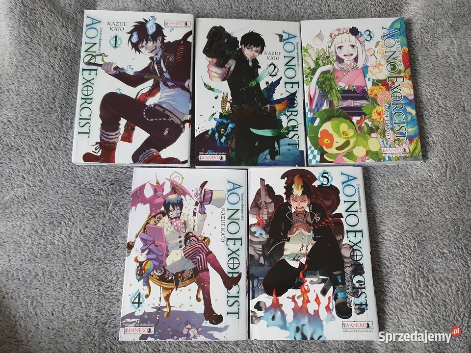 Ao No Exorcist zestaw 5 tomów wydanie 1 2015 Gdynia sprzedam