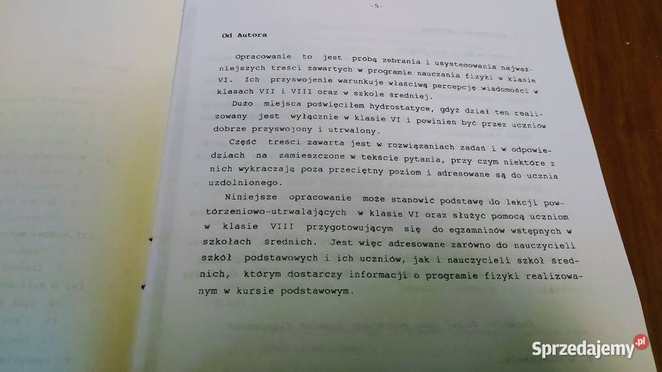 Powtórka z fizyki klasy VI 6 materiały pomorskie