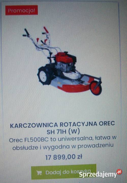 kosiarka karczownica Orec SH71H Honda mazowieckie sprzedam