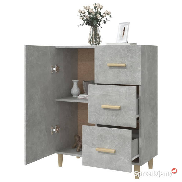 Szafka szarość betonu 695x34x90 materiał