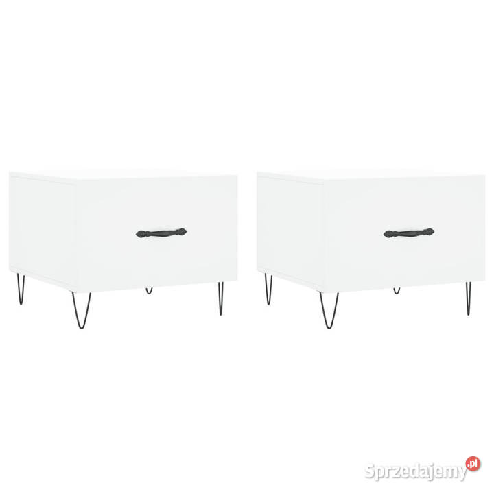 Stoliki kawowe 2 białe 50x50x40 WM829381 Warszawa