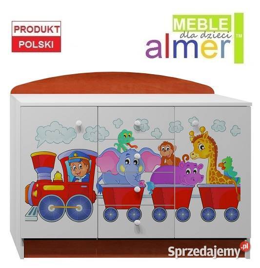 POCIĄG 5 N12 komoda dziecięca 120x47 w95 Meble Białogard
