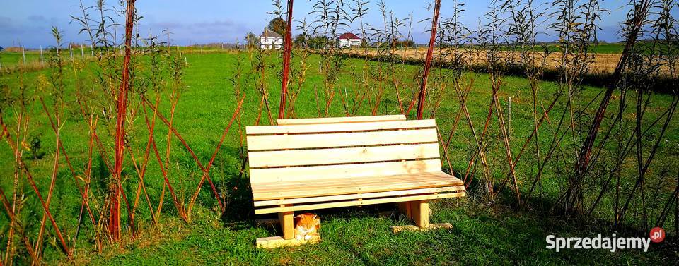 Ławka drewniana ławka ogrodowa