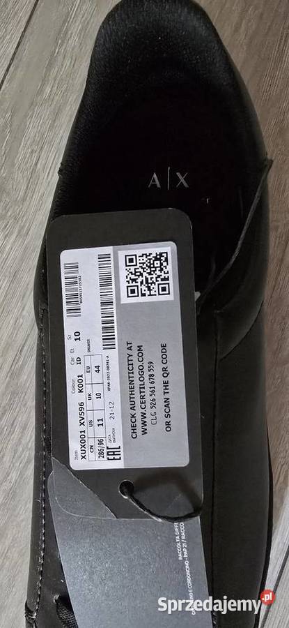 Buty Armani Exchange AX Skóra Naturalna 44 NOWE lubuskie Kęszyca Leśna