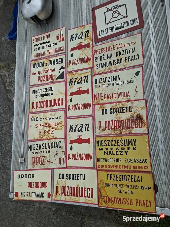 Stare tablice prl Warszawa sprzedam