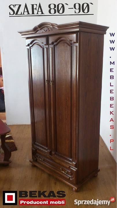 Szafa Stylowa Dąb 90 Bekas Meble Śliczna dwu 199cm Łomża sprzedam