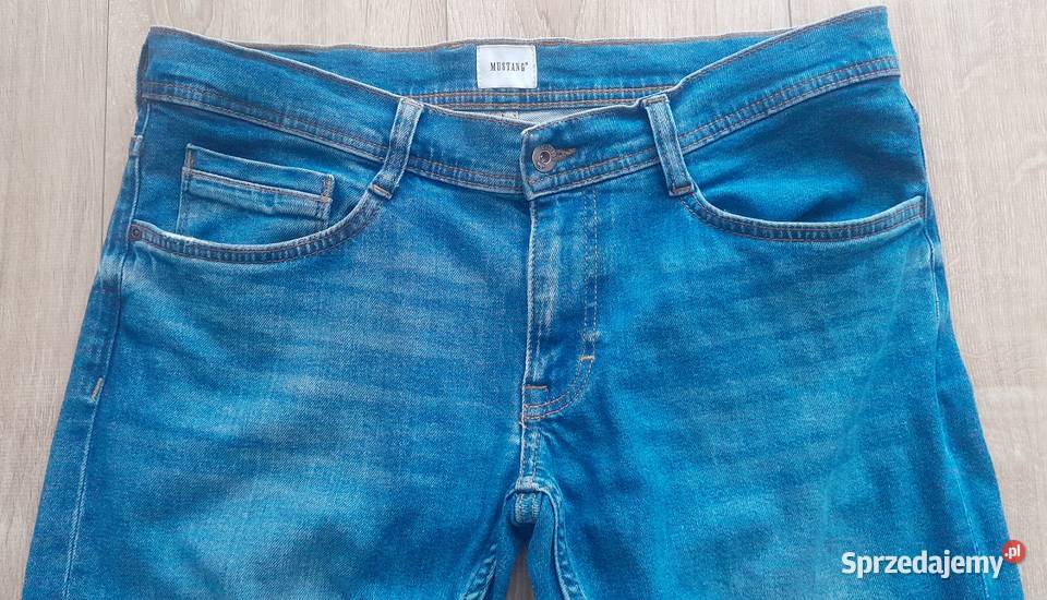 Spodnie męskie jans MUSTANG Style Oregon Tapered niebieski lubelskie Lublin sprzedam
