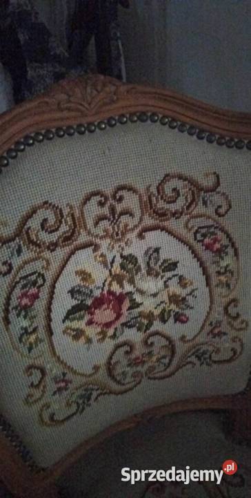 fotel haft styl Ludwik pomorskie Gdańsk