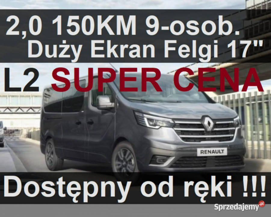 Renault Trafic L2 150 20 Niska Klim tył Czujniki Szczecinek