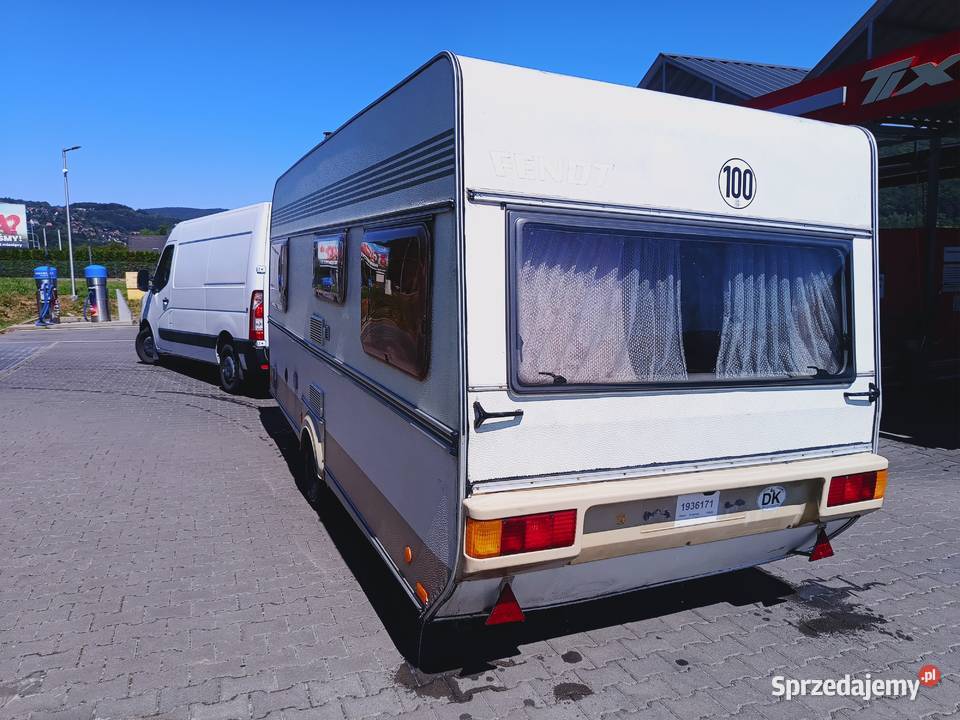 przyczepa kempingowa MOVER podgrzewacz gazowy Kempingowe Międzybrodzie Bialskie