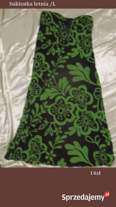 Sukienka letnia L brązowy/beżowy łódzkie