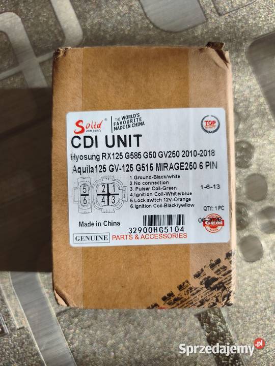 Moduł zapłonowy CDI Hyosung GV 125 250 Aquila RX 125 6-PIN NOWY