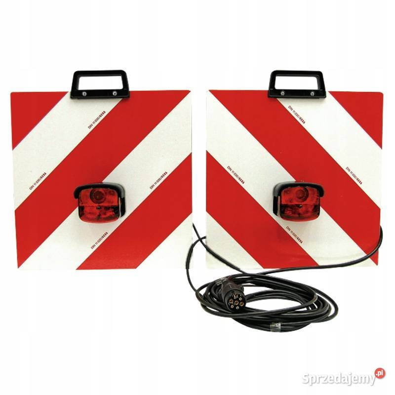 Zestaw tablic ostrzegawczych tył 423 x 423 mm z Tyczyn