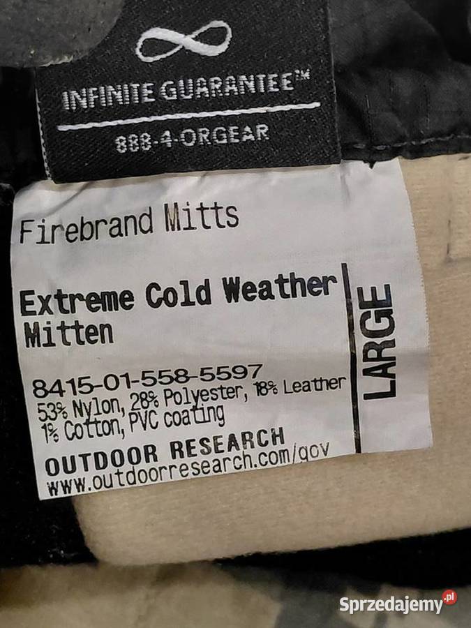 Rękawice wkłady OR Firebrand Large Wrocław