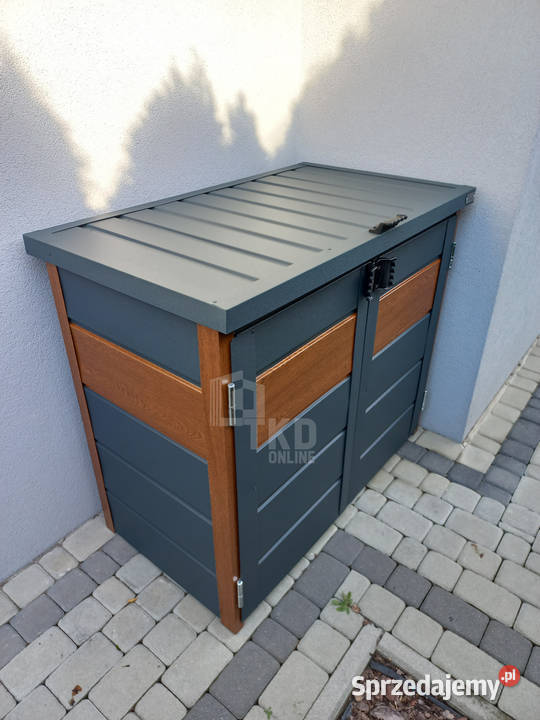 Zabudowa koszy na śmieci wiata obudowa kubłów