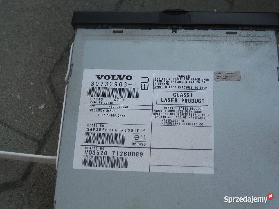 volvo v70 lift 0407r s60 0409r czytnik nawigacji