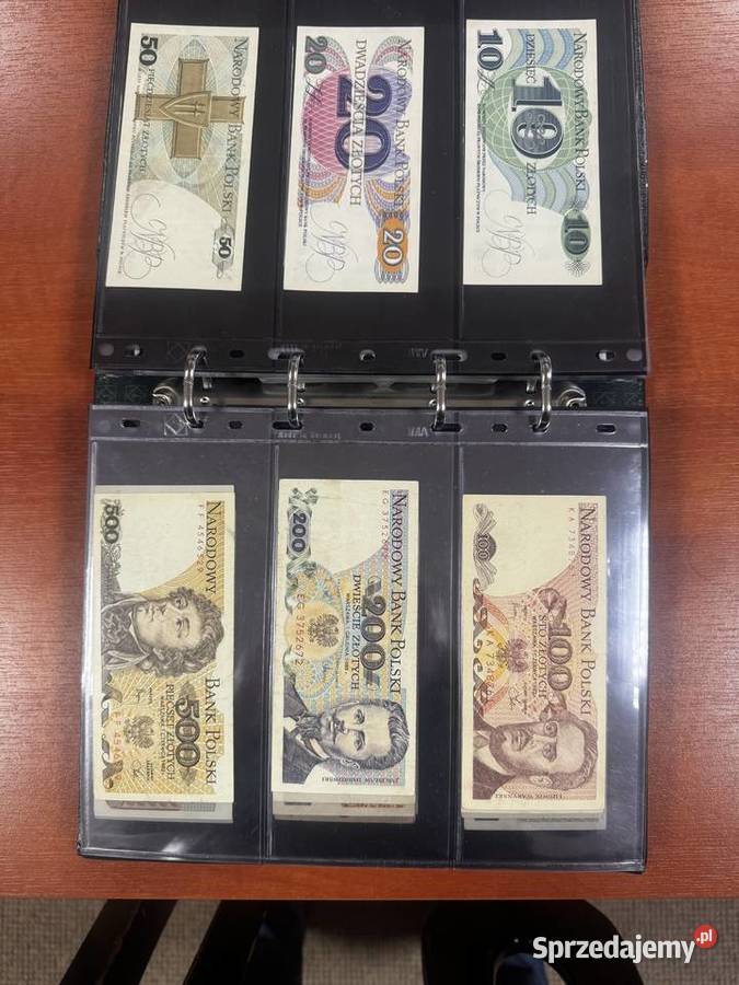 Kolekcja banknotów PRL kolekcjonerskie marki Pustków-Osiedle