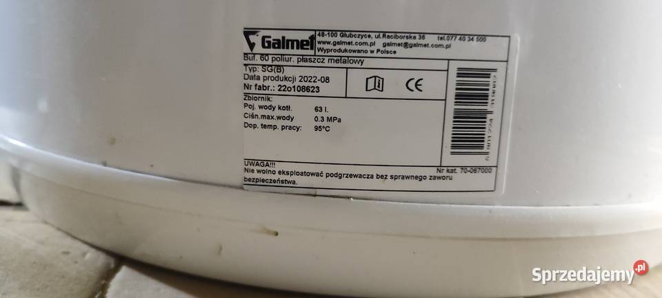 Galmet bufor 60l Pilica