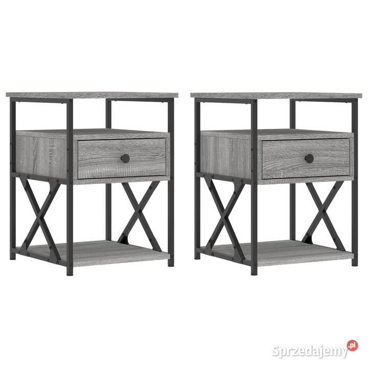 vidaXL Szafki nocne 2 szary dąb sonomaSKU826080 mazowieckie Warszawa