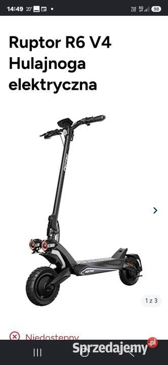 Sprzedam hulajnoge RUPTOR R6 v4 nowa Wałbrzych
