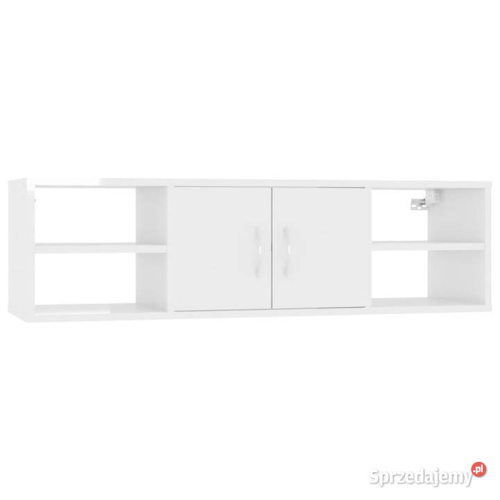 Półka ścienna wysoki połysk biała 102x30x29 Warszawa