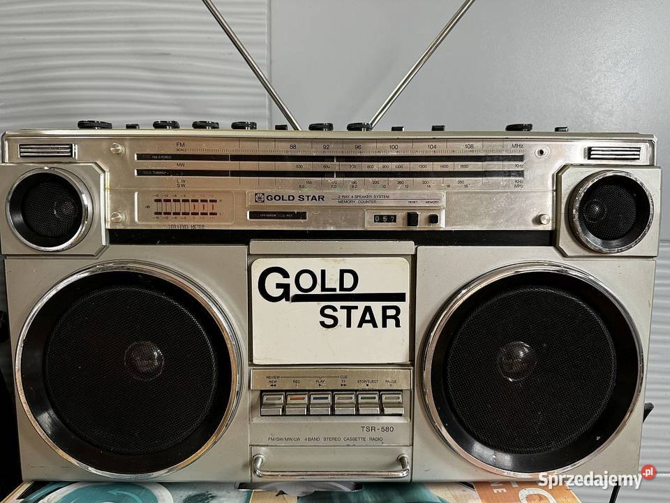Radio Magnetofon Gold Star TSR-580 ! 1980 Rok !