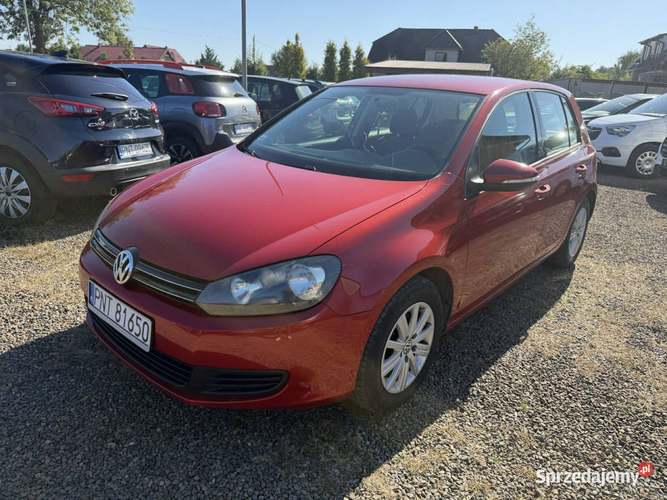 Volkswagen Golf klimatronic zarejestrowany VI Rok produkcji 2010 Zbąszyń