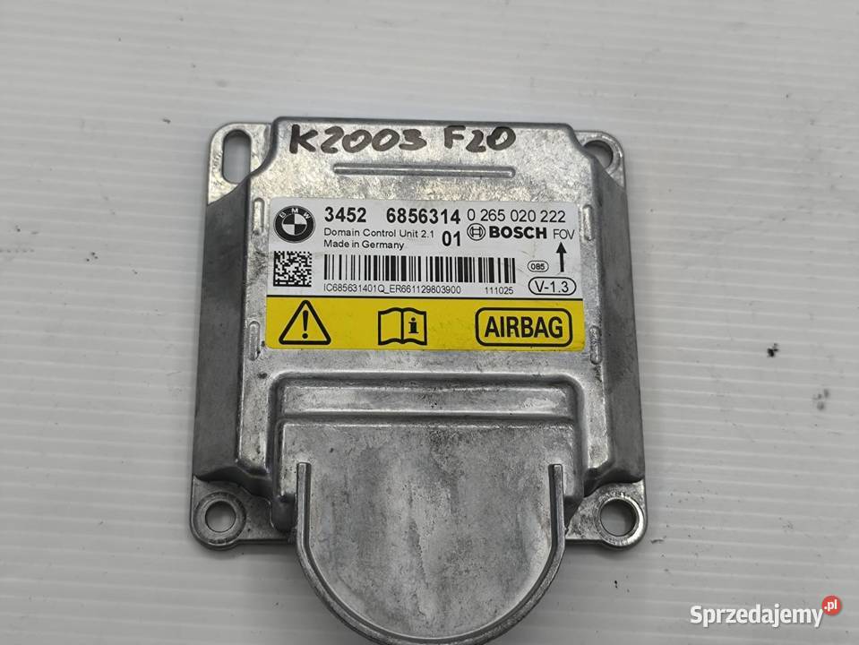 MODUŁ PODUSZEK AIR BAG BMW F20 F21 116i 6856314