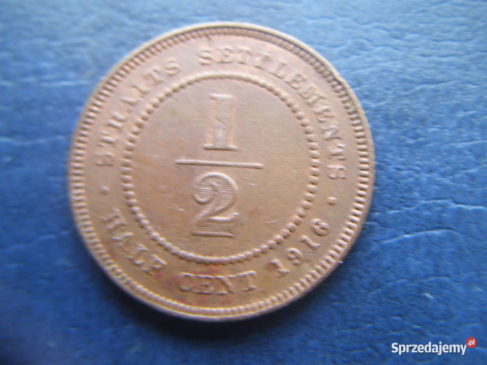 Stare monety 12 cent 1916 Straits Settlements Lesko