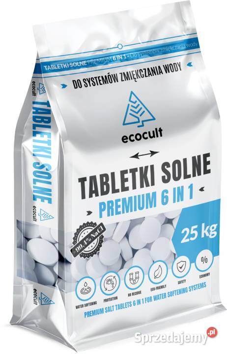 Tabletki solne Ecocult PREMIUM 6w1 myjni Biznes i Przemysł