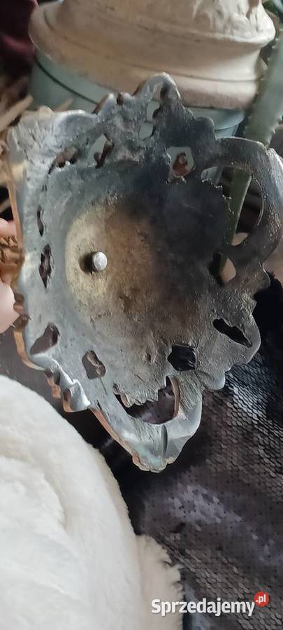 śWIECZNIK BAROKOWY 2 KILOGRAMY MOSIADZ FIGURA Poznań