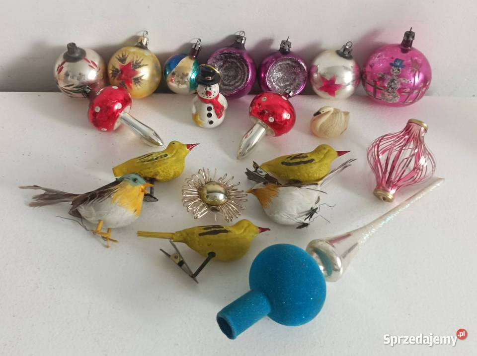 Bombki choinkowe PRL Dzierżoniów