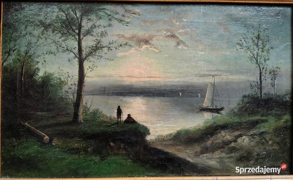 Stary obraz olejny na płótnie 19 wiek Nicolaas Kartuzy