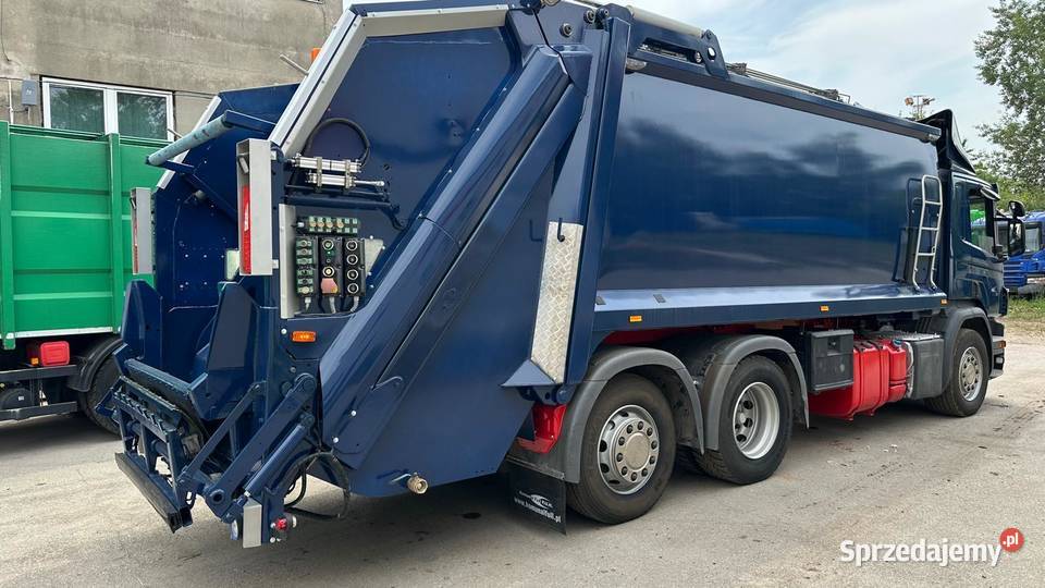 Scania P320 śmieciarka 2016WAGA Prasa Terberg Śmieciarki Nowiny