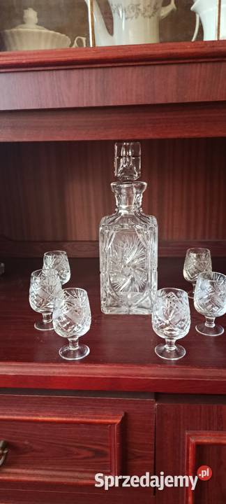 Karafkakieliszki kryształowa wys30 kwadrat o Wazony Wrocław