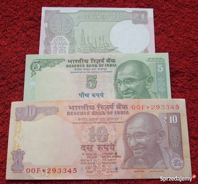 INDIE Kolekcjonerskie Banknoty Zestaw - 3 sztuki UNC
