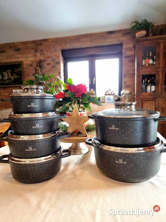 Garnki marmur 6 Garnki i szybkowary sprzedam