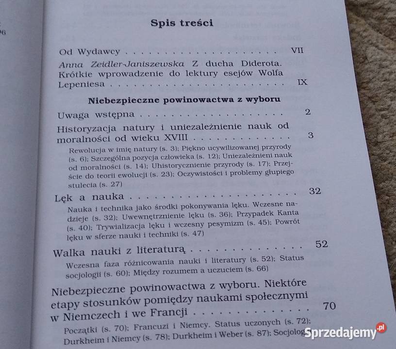 Niebezpieczne powinowactwa z wyboru Wolf Gdańsk sprzedam