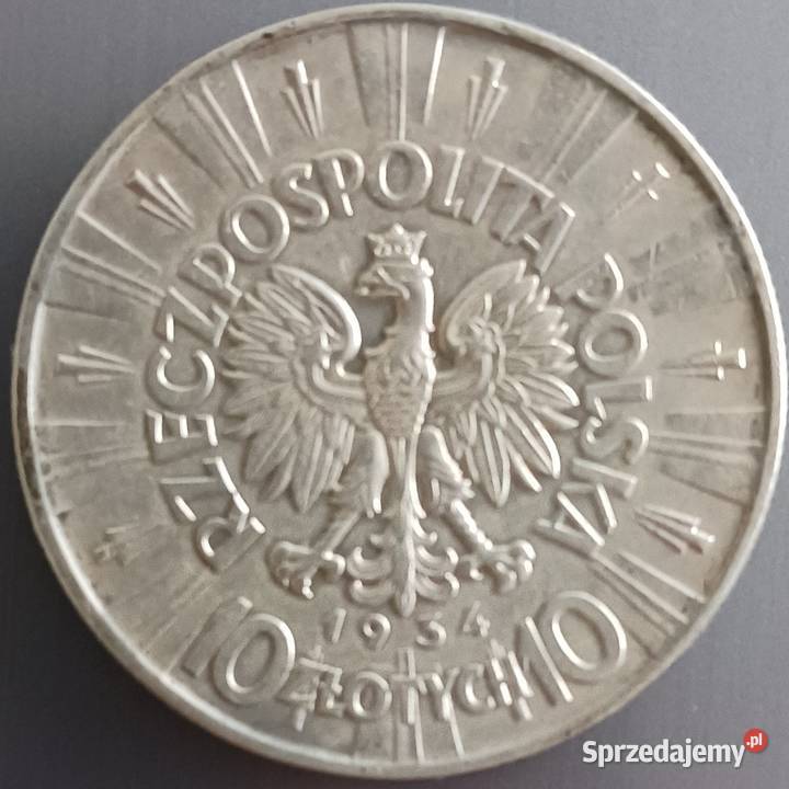 10 J Piłsudski 1934 r2orzeł urzędowy piękne i Konin