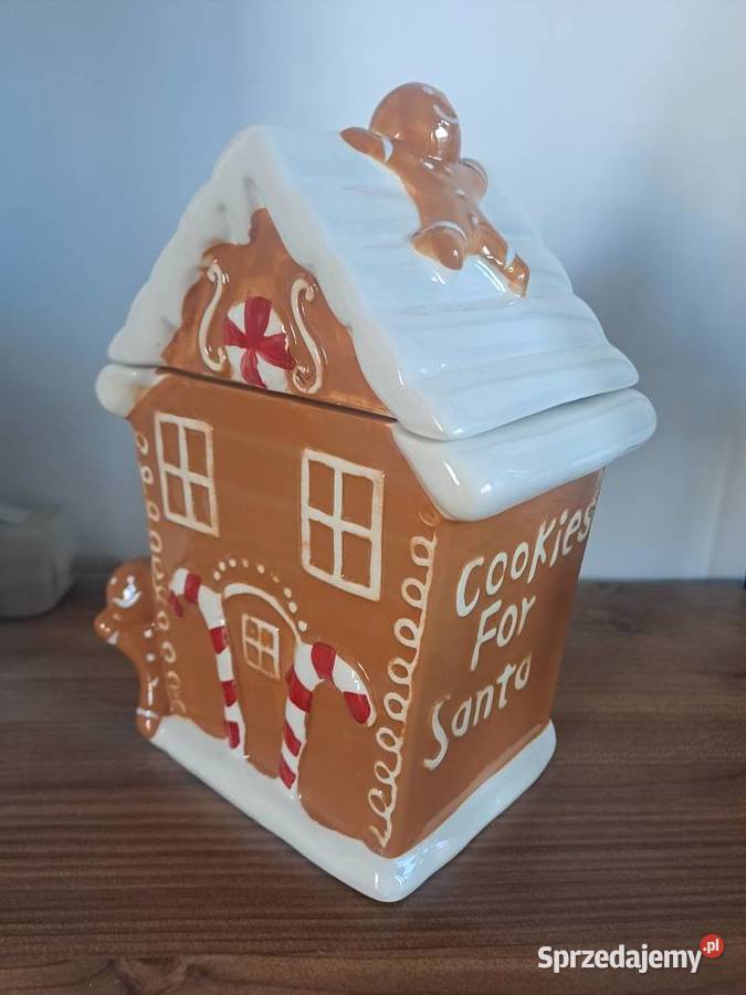 Świąteczny pojemnik do przechowywania domek z Warszawa sprzedam