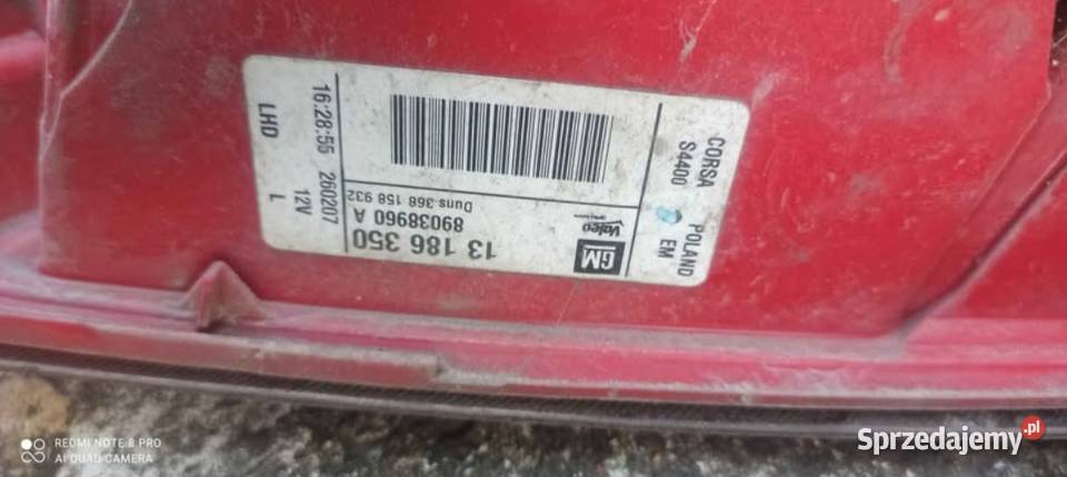 tylne światła opel corsa D Zielona Góra